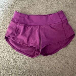 Lululemon Athletica Magenta Athletic Shorts